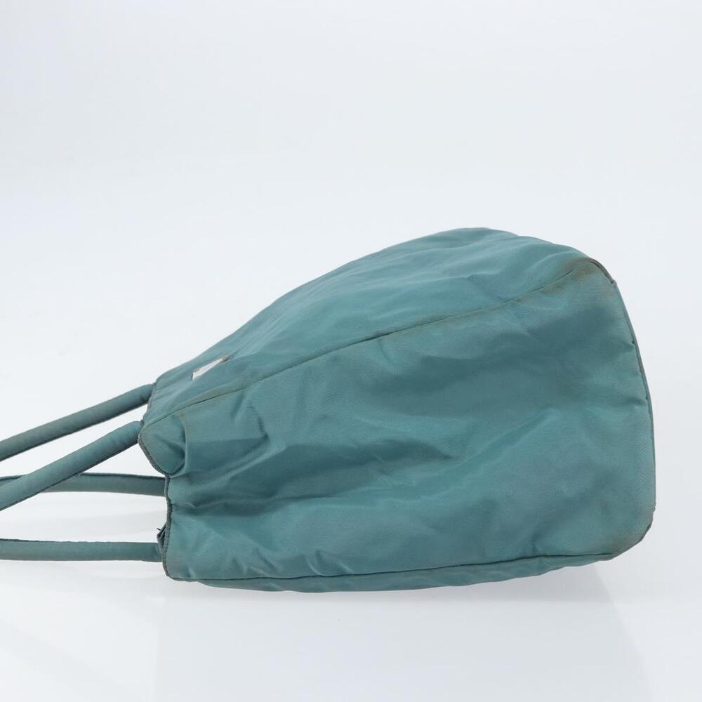 PRADA Hand Bag Nylon Blue Silver Auth 156387 - Picture 4 of 16